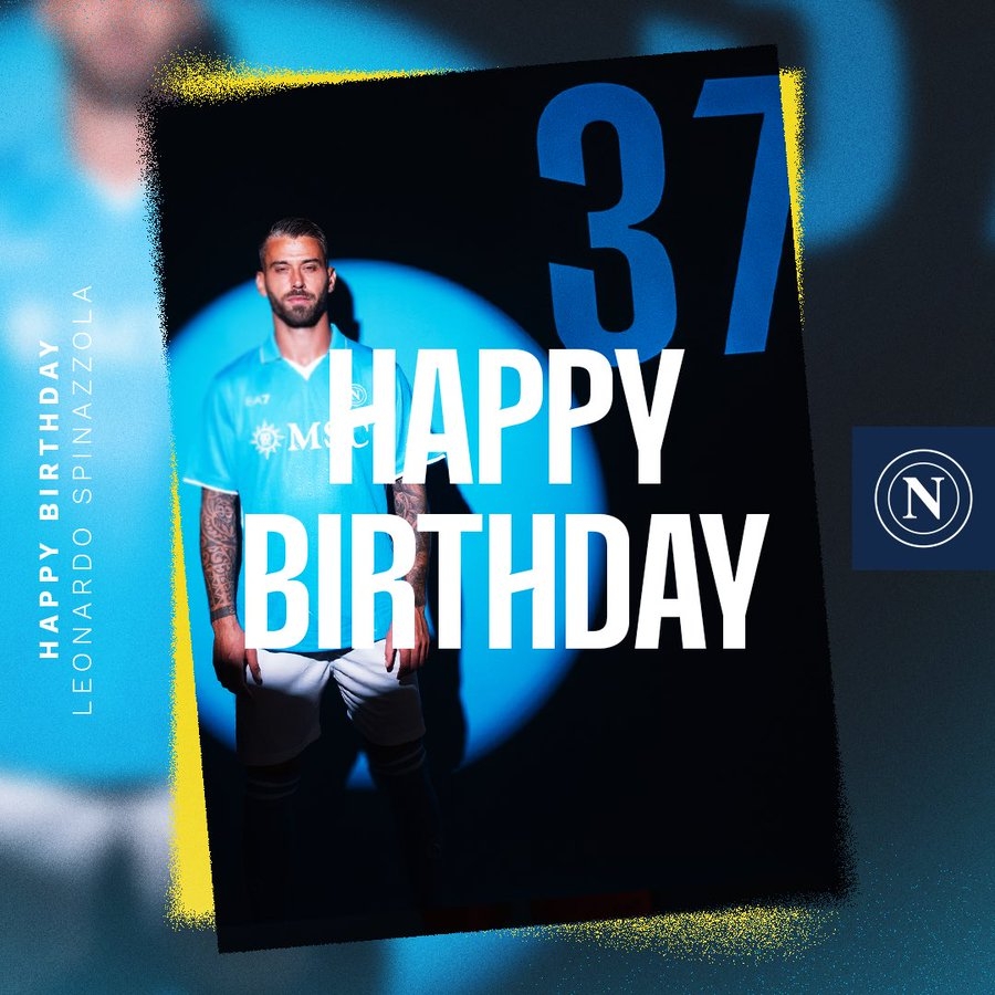 生日快樂！那不勒斯官方發(fā)文慶祝斯皮納佐拉32歲生日