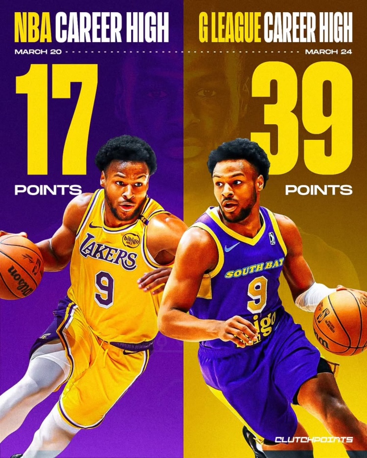 在進步！布朗尼一周內(nèi)先后創(chuàng)下個人NBA和G聯(lián)盟單場得分新紀錄