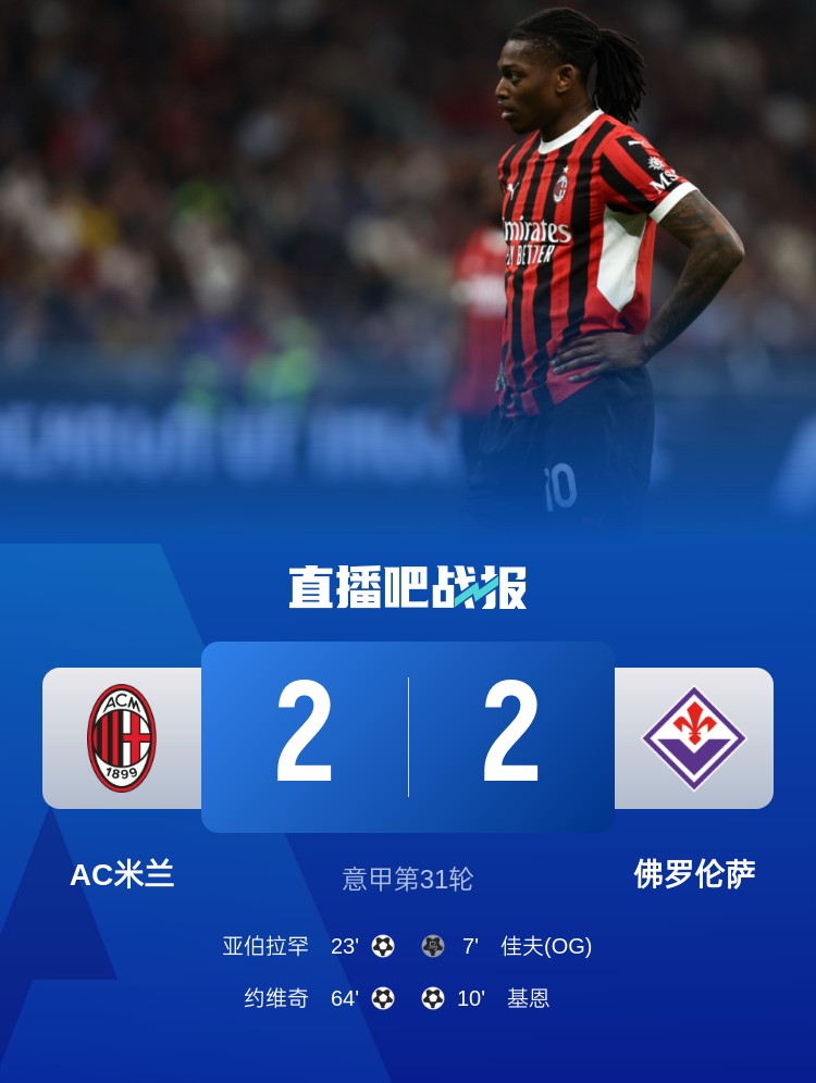 孔塞桑上任后米蘭有13場比賽先丟球落后，最終戰(zhàn)績?yōu)?勝1平6負
