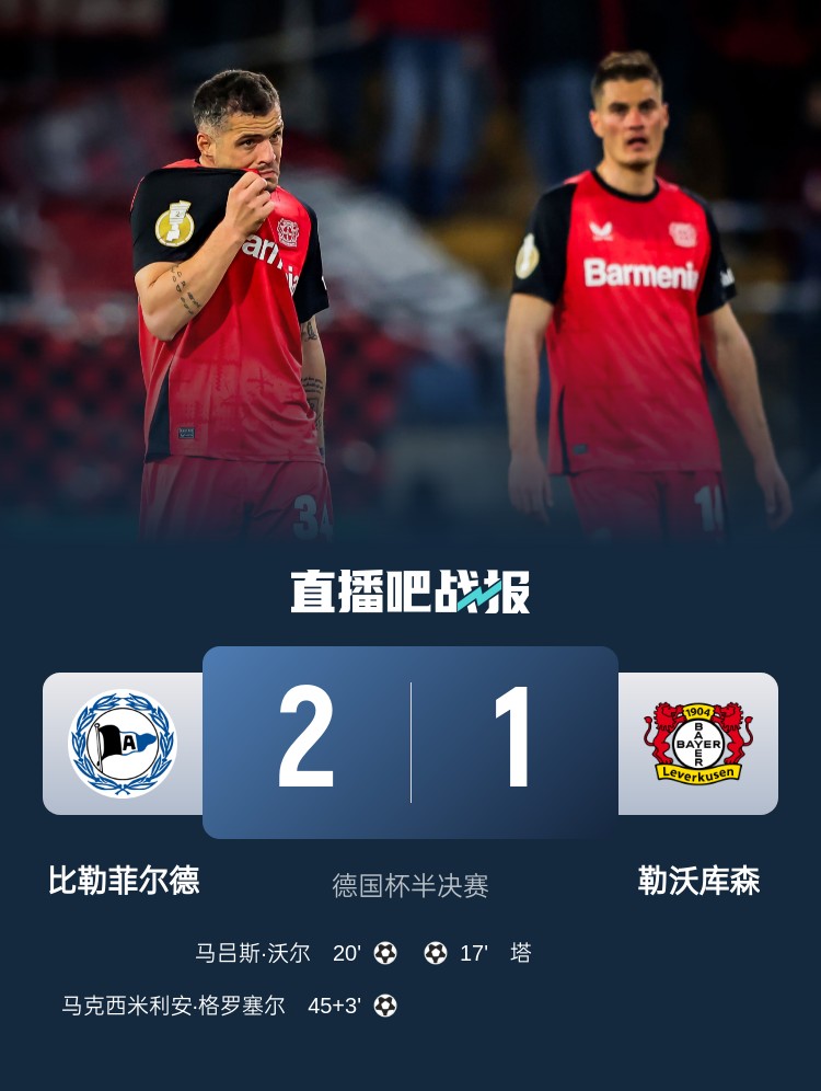 比勒菲爾德是史上第4支晉級德國杯決賽的德丙球隊，此前3隊未奪冠